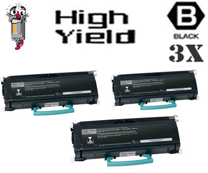3 Pack Lexmark E360H11A High Yield Toner Cartridges
