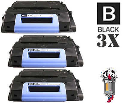 3 Pack Hewlett Packard Q5945A HP45A Laser Toner Cartridges