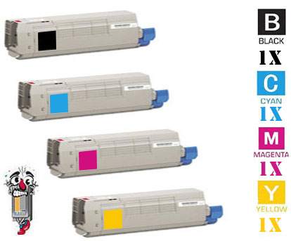 4 Pack OKI 4383712 Laser Toner Cartridge