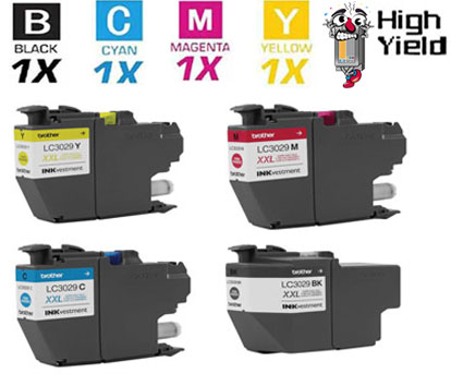 4 PACK Brother LC3029CIC Super High Yield combo Ink Cartridges