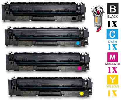 4 Pack Hewlett Packard CF502A HP202A Laser Toner Cartridges