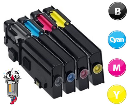 4 Pack Dell RD80W 488NH VXCWK YR3W3 Laser Toner Cartridges