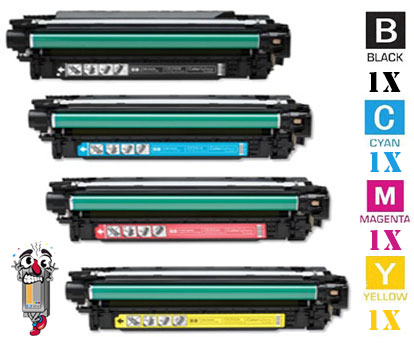 4 Pack Hewlett Packard HP504A Laser Toner Cartridges