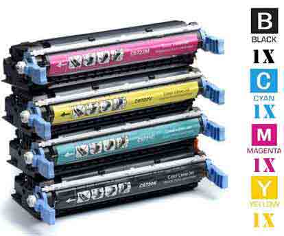 4 Pack Hewlett Packard HP642A Laser Toner Cartridges