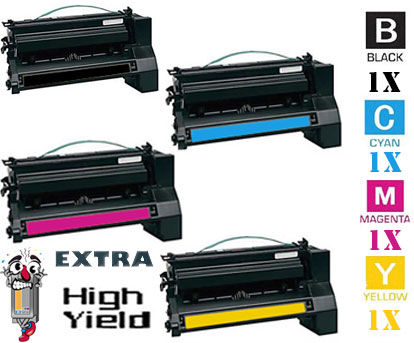 4 Pack Lexmark C782X Toner Cartridges