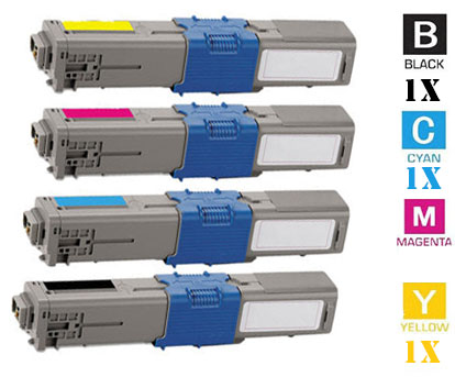 4 Pack OKI TYPE 17 Series Laser Toner Cartridge