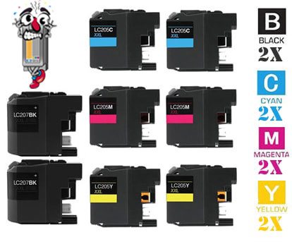 8 Pack Brother LC203 Ink Cartridges