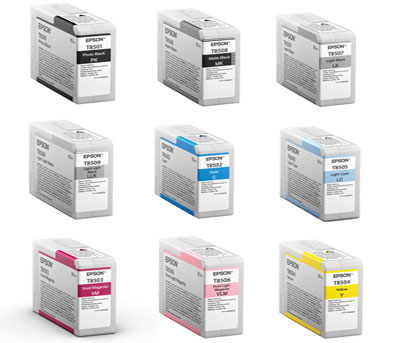 9 Pack Epson T850 Ink Cartridges