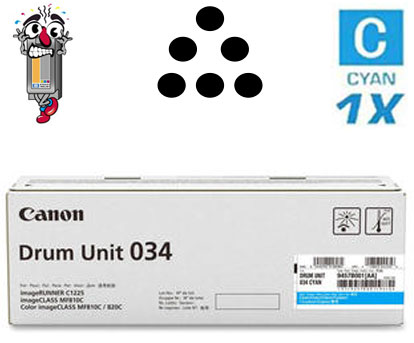 Genuine Original Canon 034 9457B001 Cyan Drum Unit Cartridge