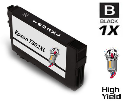 Epson T802XL DURABrite High Yield Black Ink Cartridge