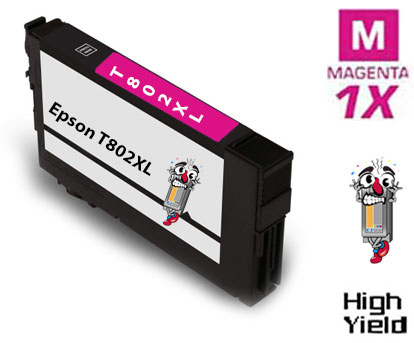 Epson T802XL DURABrite High Yield Magenta Ink Cartridge