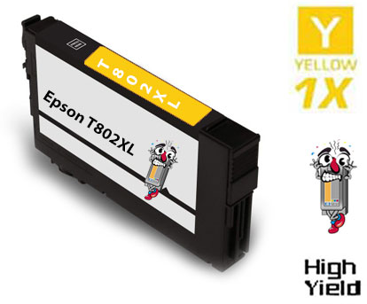 Epson T802XL DURABrite High Yield Yellow Ink Cartridge