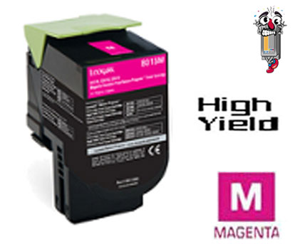 Lexmark 80C1SM0 Magenta Laser Toner Cartridge