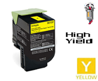 Lexmark 80C1SY0 Yellow Laser Toner Cartridge