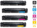 4 PACK Hewlett Packard HP414X High Yield combo Laser Toner Cartridges