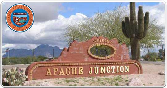 Apache Junction city logo banner