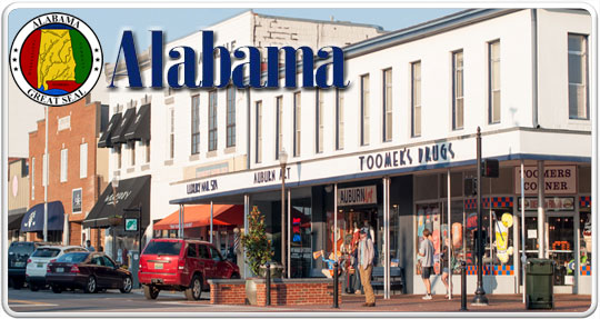 Auburn Alabama city logo banner