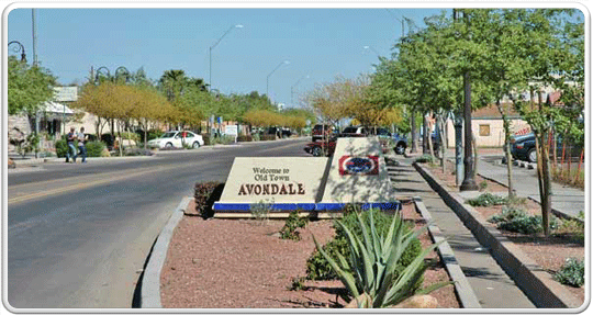 Avondale, AZ 85037, 85323, 85338, 85340 city logo banner
