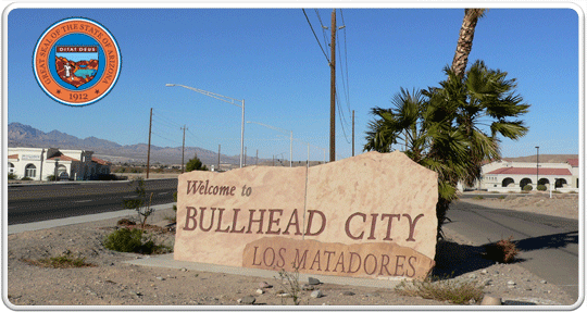 Bullhead City city logo banner
