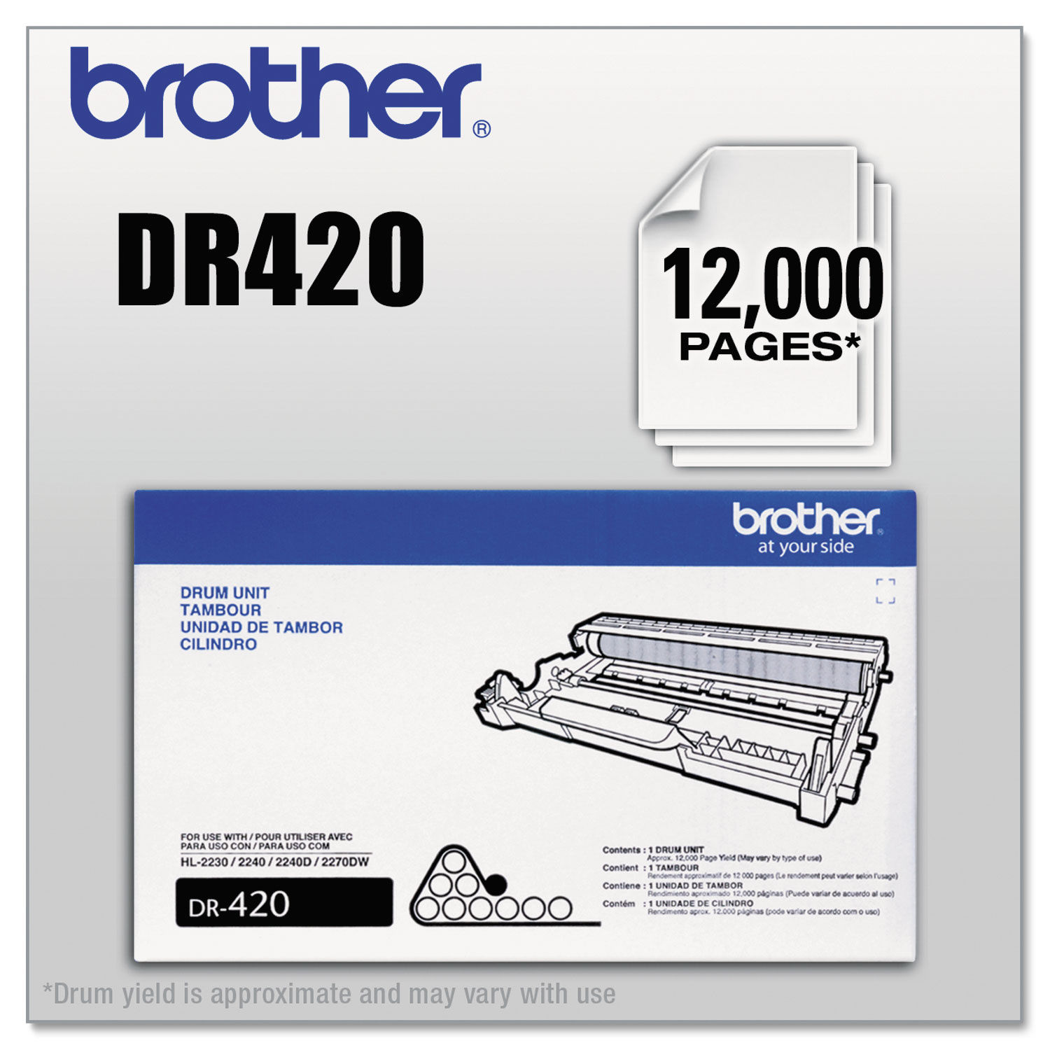 How To Manual Reset Brother Laser Printer Drum Unit DR420