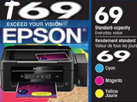 epson T69120 T69220 T69320 T69420 T69 high-capacity black cyan magenta yellow ink cartridge on sale